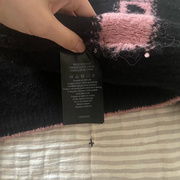 Alessandra rich Jacquard alpaca wool-blend cardigan - Picture 3 of 4